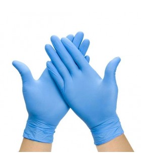 Disposable Nitrile Gloves Top Quality Pack of 100 gloves - 50 pairs (Large)